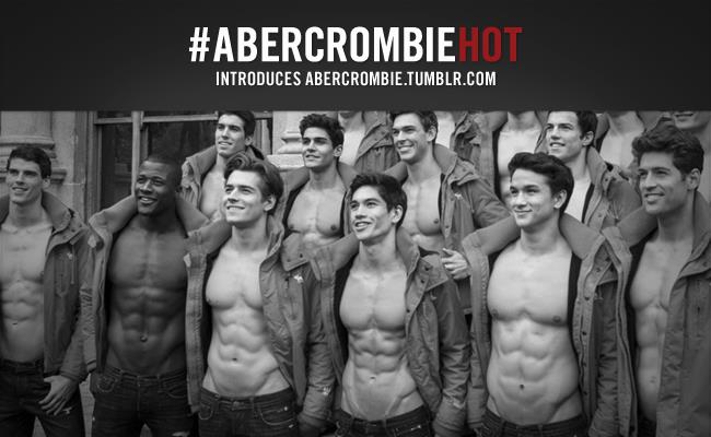 Abercrombie & Fitch Tumblr ad #ABERCROMBIEHOT
